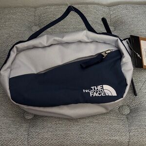 The North Face Navy and Light Gray Waist Bag